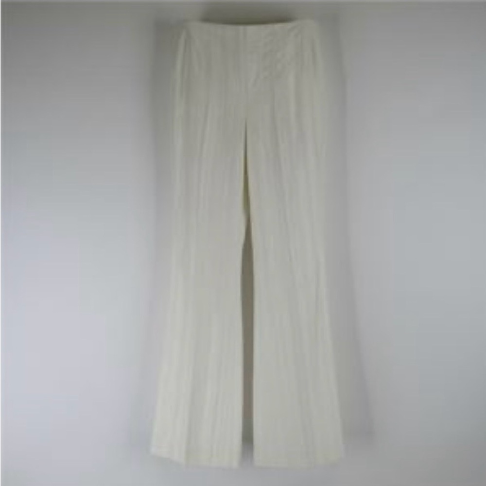 Trina Turk Cream Wide-Leg Pants